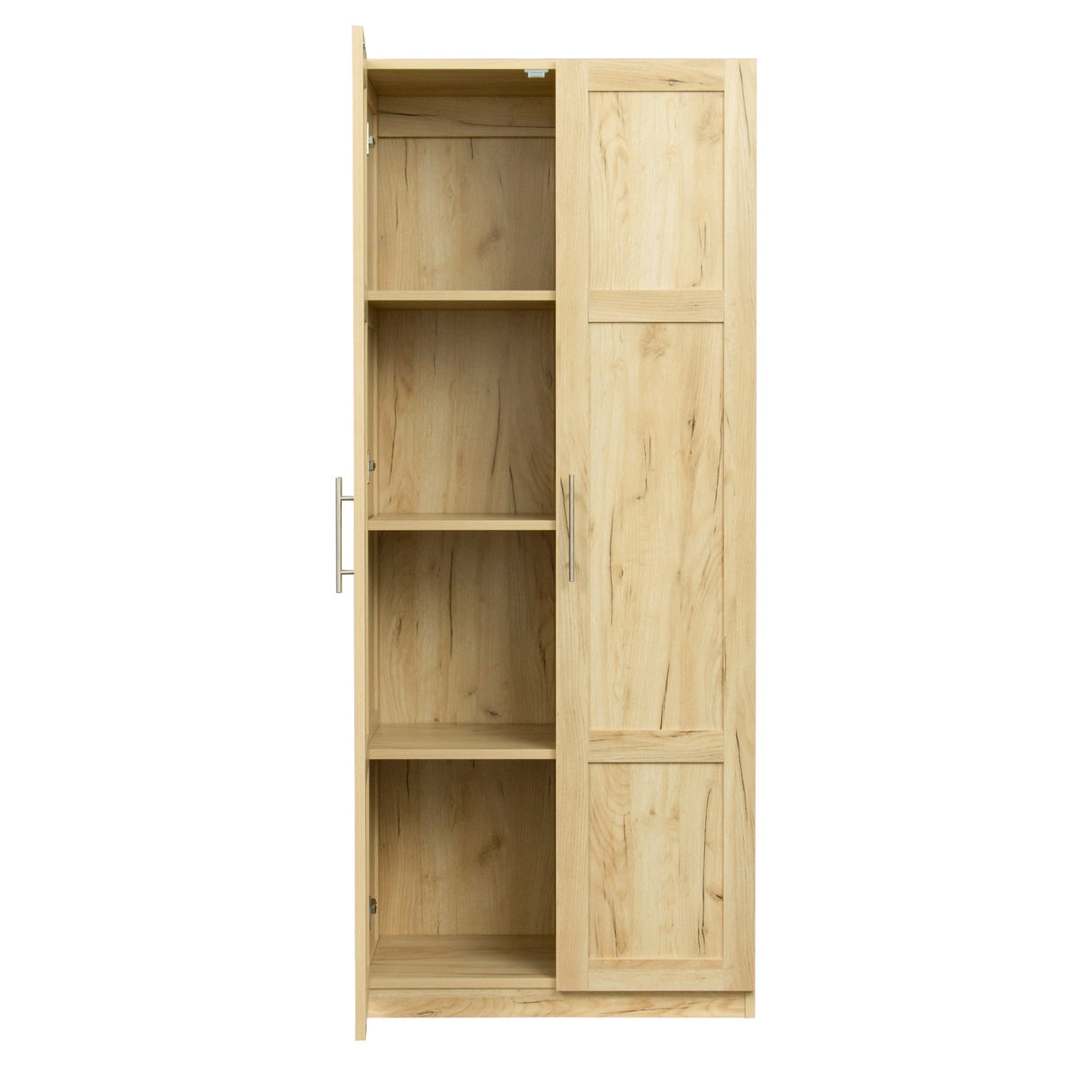 Modern High Wardrobe - Spacious Storage with Doors & Shelves