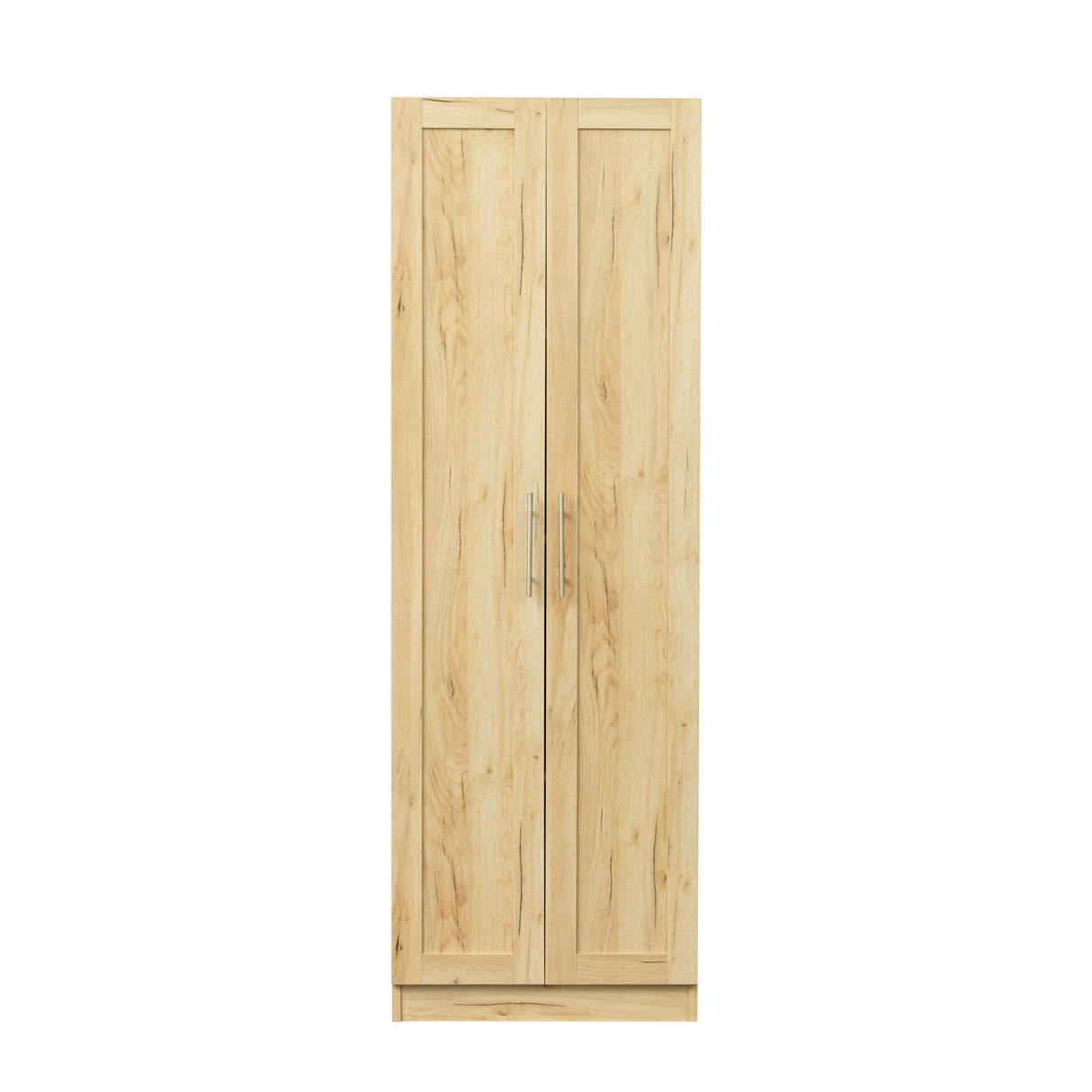 Modern Wardrobe w/ 2 Doors and 3 Shelves - Durable Storage Solution