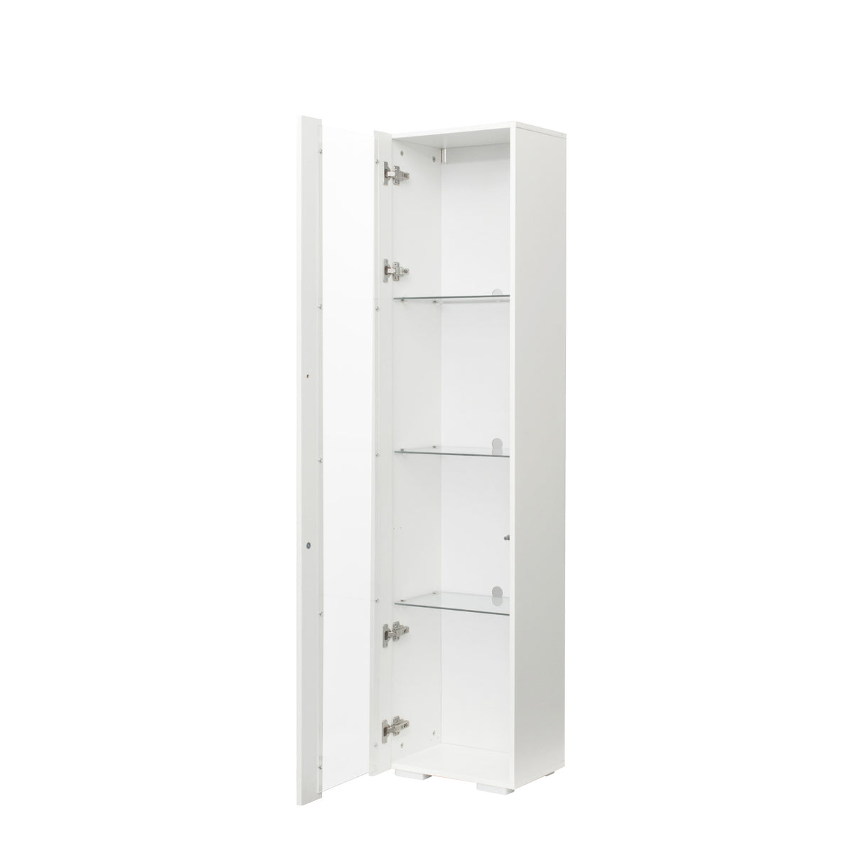 Narrow Storage Cabinet with Aluminum Strip Lamp | Display Cabinet