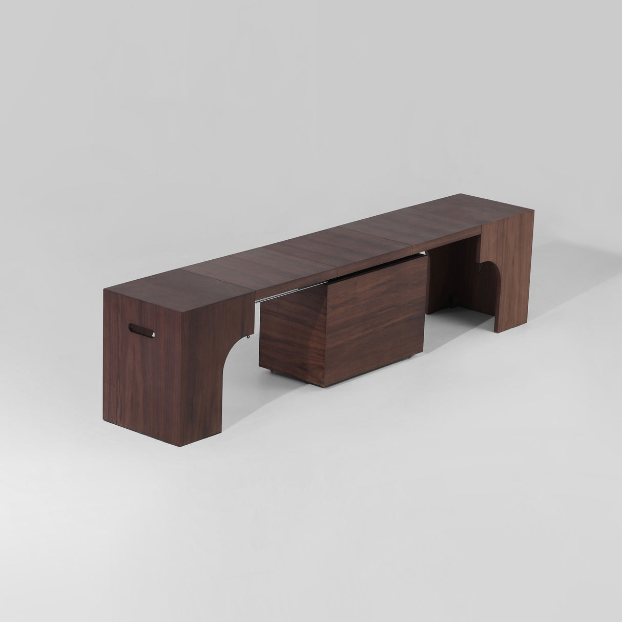 Extendable Dining Table & Bench Set | Seats 2–12, Space-Saving & Self-Storing, Solid Wood
