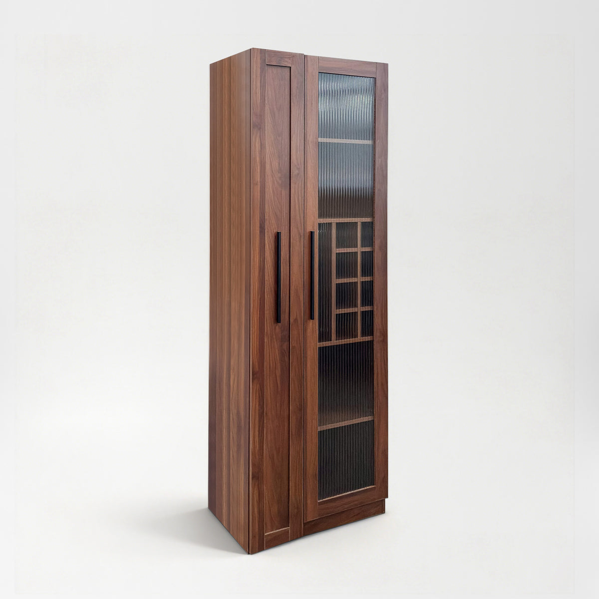 71" Narrow Pantry Cabinet with Pull-Out Storage & Wine Rack wr069