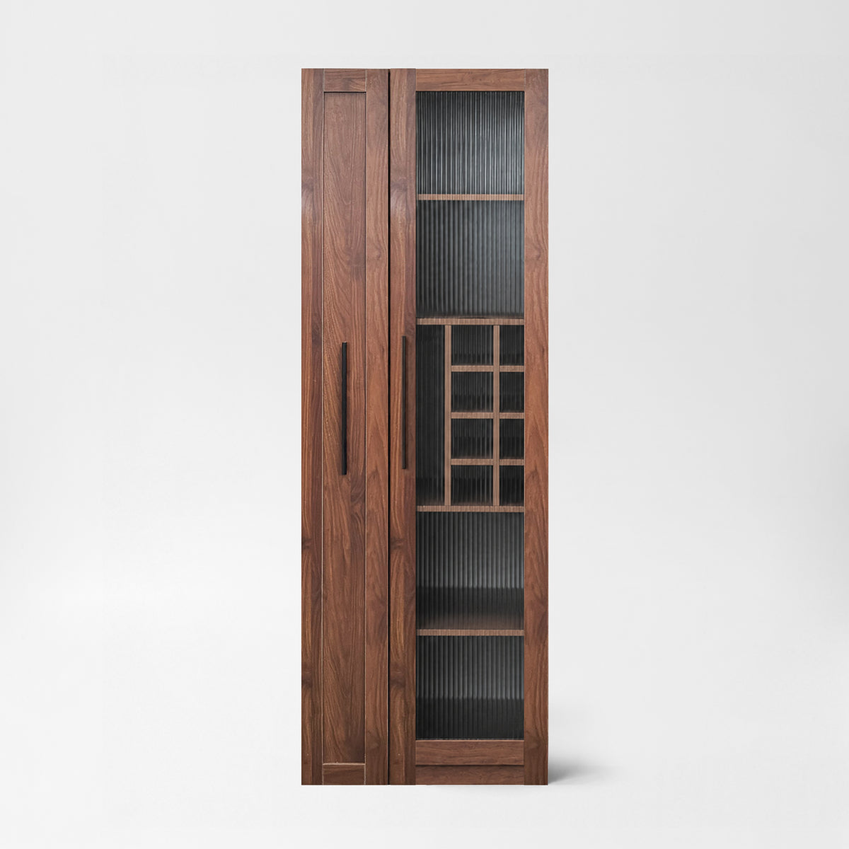 71" Narrow Pantry Cabinet with Pull-Out Storage & Wine Rack wr069