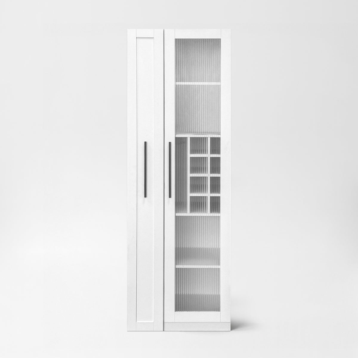 71" Narrow Pantry Cabinet with Pull-Out Storage & Wine Rack wr069