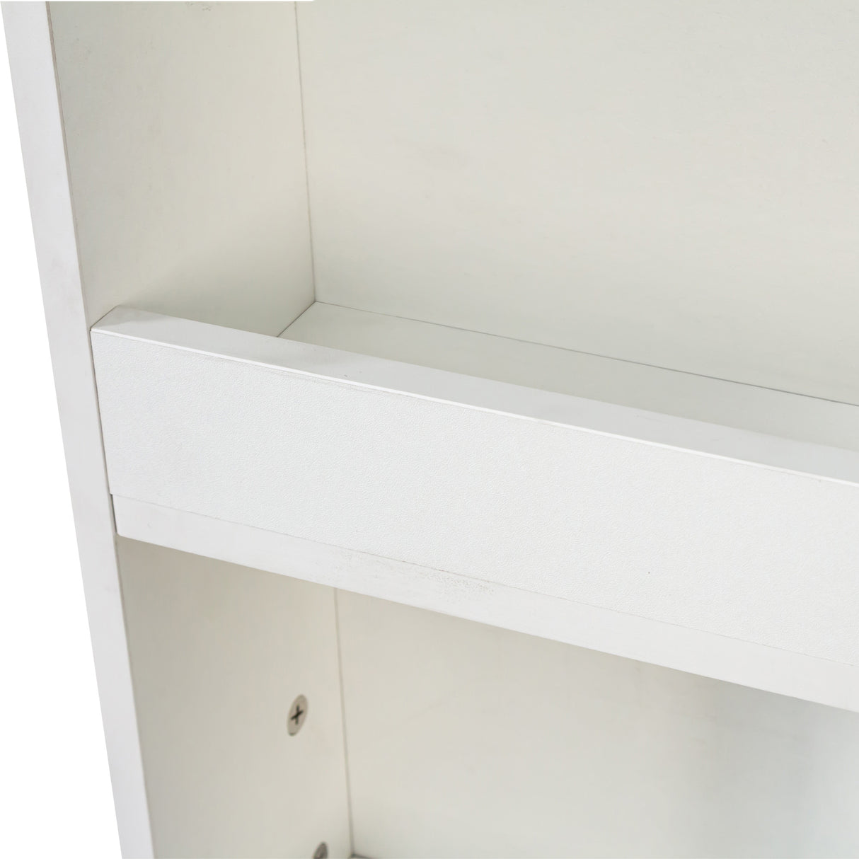 71" Narrow Storage Cabinet w/ 4-Tier Open Shelves & 3 Side Drawers