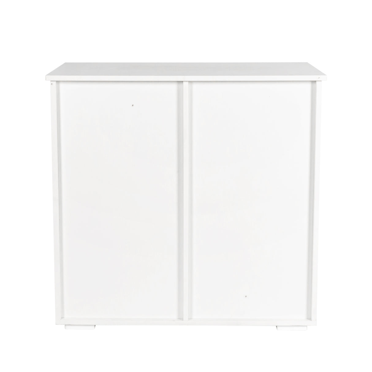 Dual Tilt-Out Laundry Hamper Cabinet with 2 Removable Liner Bags, White