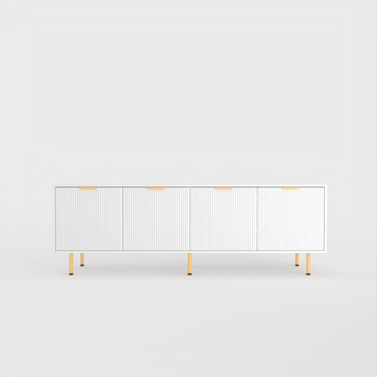 71" TV Stand w/ Storage Cabinet & Adjustable Shelves | Modern Credenza
