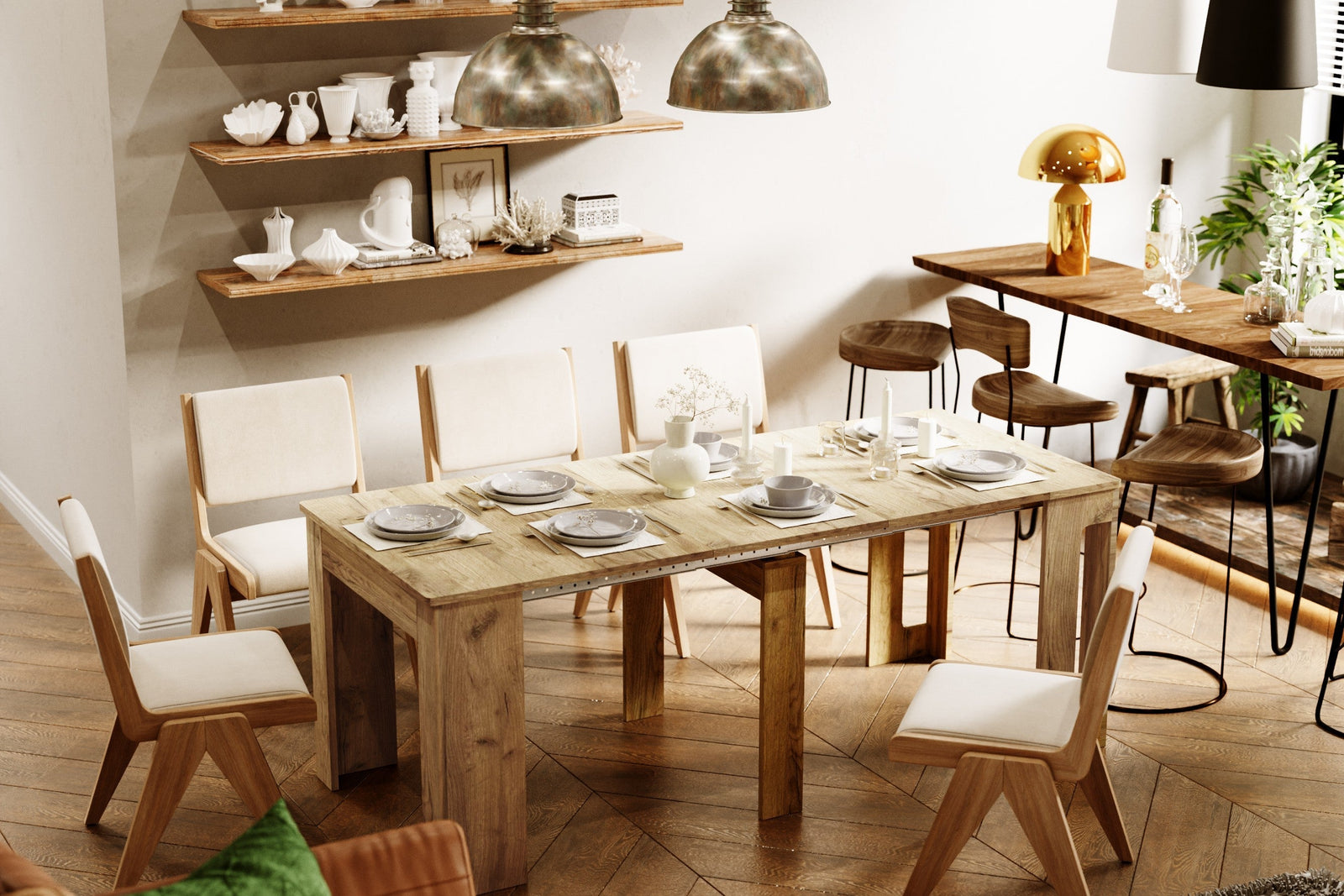 Short on Space but Big on Guests? Try An Extendable Dining Table