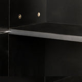 75" Tall Storage Cabinet with Doors & 4 Tiers | Narrow Cabinet