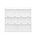 10-Shelf Bookcase w/ Chubby Holes | Storage Cabinet - Joysource