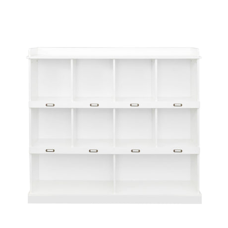 10-Shelf Bookcase w/ Chubby Holes | Storage Cabinet - Joysource