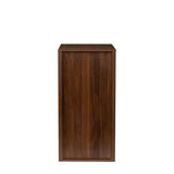 Modular Bar Cabinet in Walnut w/ Shelves & Glasses Holder - Joysource