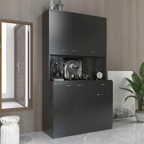 71" Tall Storage Cabinet for Office, Living Room, Bedroom & Kitchen