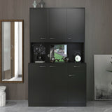71" Tall Storage Cabinet for Office, Living Room, Bedroom & Kitchen