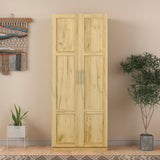 Modern High Wardrobe - Spacious Storage with Doors & Shelves