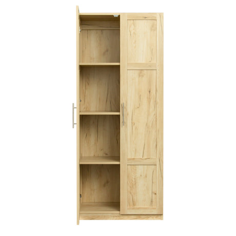 Modern High Wardrobe - Spacious Storage with Doors & Shelves