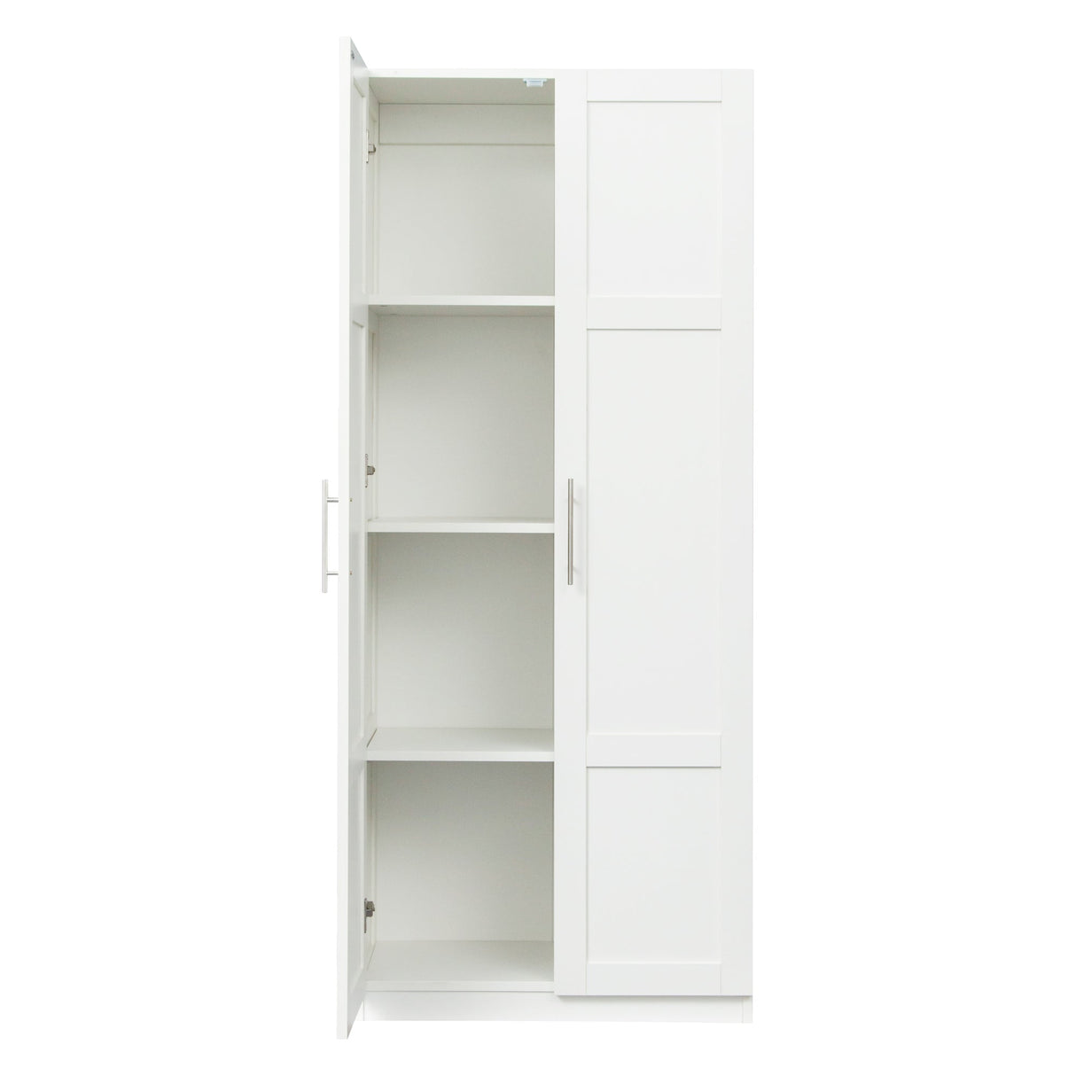 Modern High Wardrobe - Spacious Storage with Doors & Shelves