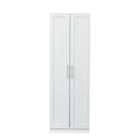 Modern Wardrobe w/ 2 Doors and 3 Shelves - Durable Storage Solution