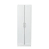 Modern Wardrobe w/ 2 Doors and 3 Shelves - Durable Storage Solution