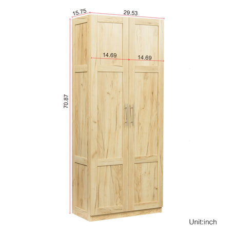 Modern High Wardrobe - Spacious Storage with Doors & Shelves
