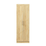 Modern Wardrobe w/ 2 Doors and 3 Shelves - Durable Storage Solution