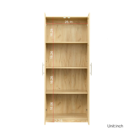 Modern High Wardrobe - Spacious Storage with Doors & Shelves