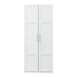 Modern High Wardrobe - Spacious Storage with Doors & Shelves