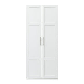 Modern High Wardrobe - Spacious Storage with Doors & Shelves