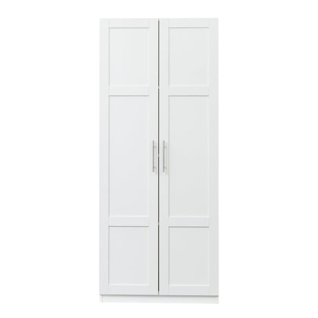 Modern High Wardrobe - Spacious Storage with Doors & Shelves