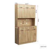 71" Tall Storage Cabinet for Office, Living Room, Bedroom & Kitchen