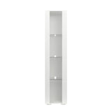 Storage Cabinet with Aluminum Strip Lamp - Large Storage Space