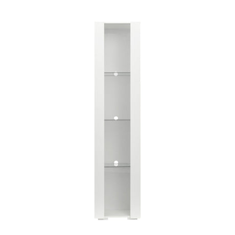 Storage Cabinet with Aluminum Strip Lamp - Large Storage Space