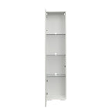Storage Cabinet with Aluminum Strip Lamp - Large Storage Space