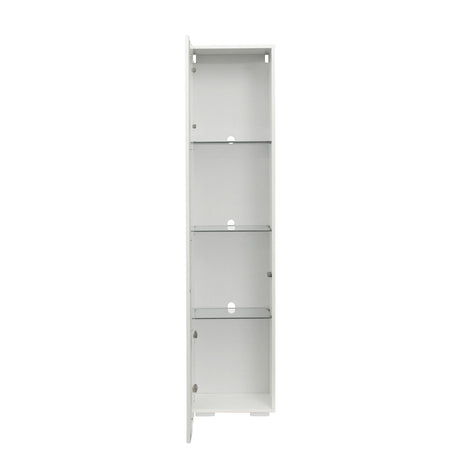 Storage Cabinet with Aluminum Strip Lamp - Large Storage Space