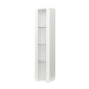 Storage Cabinet with Aluminum Strip Lamp - Large Storage Space