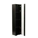 Storage Cabinet with Aluminum Strip Lamp - Large Storage Space