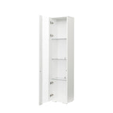 Narrow Storage Cabinet with Aluminum Strip Lamp | Display Cabinet