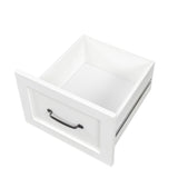 L-Shaped Computer Desk with Hutch, Storage Shelves & 2 Drawers for Home Office