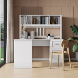 L-Shaped Computer Desk with Hutch for Home Office | Joysource
