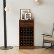 Walnut Modular Bar Cabinet for 24 Bottles w/ Drawers - Joysource