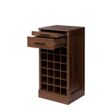 Walnut Modular Bar Cabinet for 24 Bottles w/ Drawers - Joysource