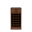 Walnut Modular Bar Cabinet for 24 Bottles w/ Drawers - Joysource