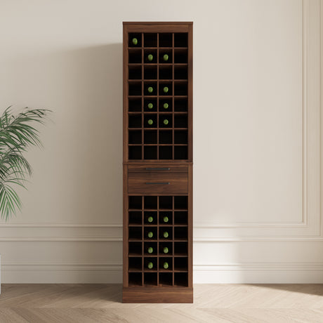 Modern Bar Cabinet 32-Bottle for Storage & Display - Joysource