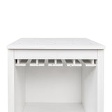 Modular Bar Wine Cabinet w/ Shelves & Glasses Holder - Joysource