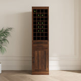 Modular Wine Bar Cabinet Buffet Cabinet in Walnut - Joysource