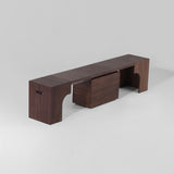 Extendable Dining Table & Bench Set | Seats 2–12, Space-Saving & Self-Storing, Solid Wood