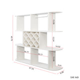3-Tier Wall-Mounted Wine Rack w/ Glass Holder for Dining Room & Home Bar