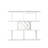 3-Tier Wall-Mounted Wine Rack w/ Glass Holder for Dining Room & Home Bar