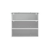 3 Tiers Shoe Storage Cabinet with Glass Door & RGB Led Light | Shoe Rack