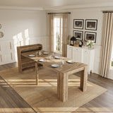 Extendable Dining Table with Hidden Storage for 1-9 People | 21"-98"