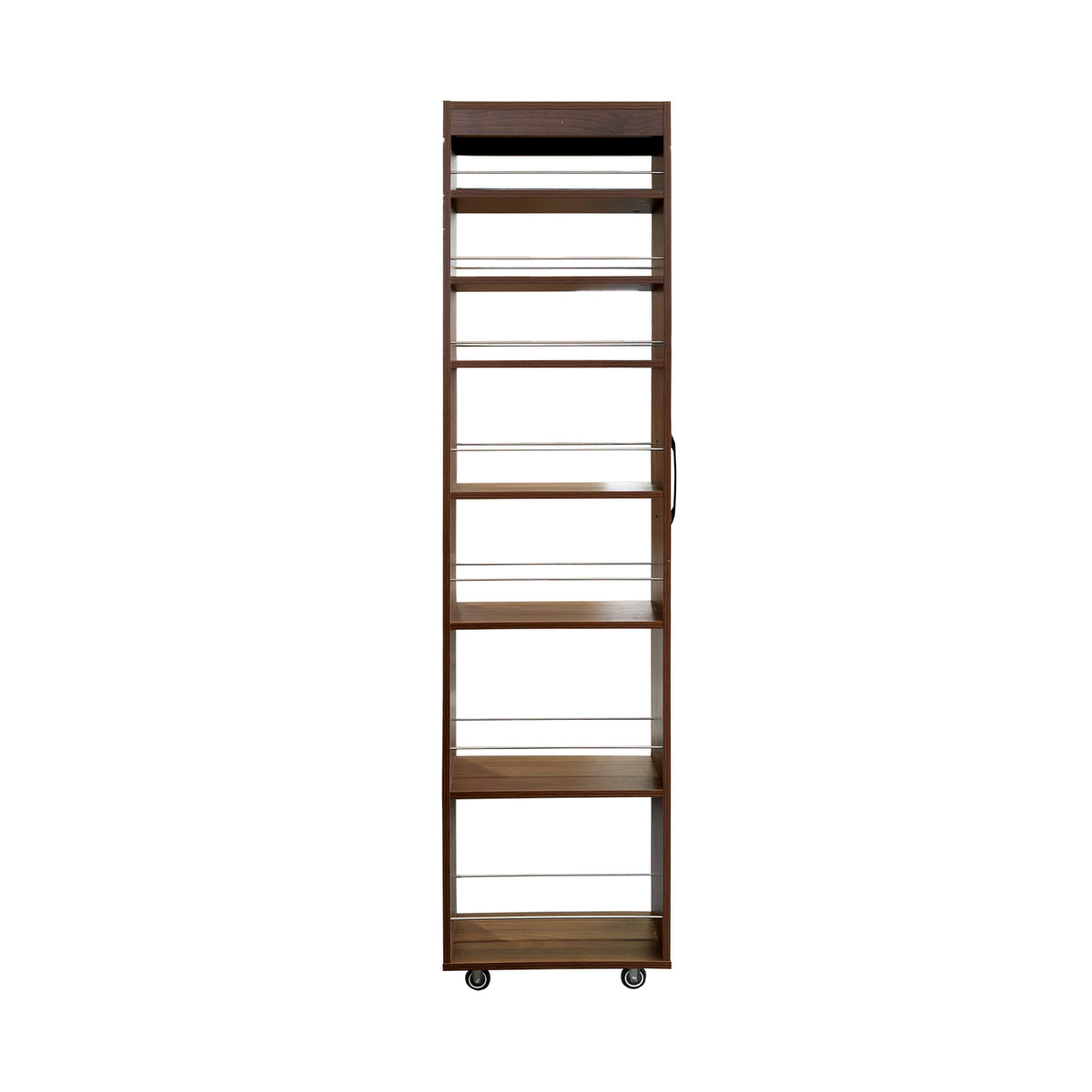 7-Tier Slim Pull-Out Storage Cabinet on Wheels for Kitchen & Laundry Room